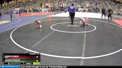 49 lbs Cons. Round 3 - Jaxon Schiess, COWA vs Jayden Stanley, Cottage Grove Wrestling Club