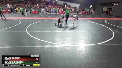 95 lbs Champ. Round 1 - Gracie Bogacz, Bonduel vs Ry`lee Underwood, C4C Milwaukee Wrestling