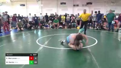 132 lbs Round 2 - Seth Merryman, 84 Athletes vs Mason Damis, Ckwa