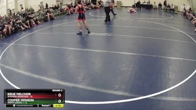 90 lbs Round 3 (6 Team) - Cooper Monson, North Dakota 1 vs Krue Melchor, Wyoming Renegades