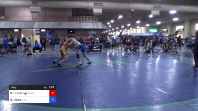 74 kg Cons 32 #2 - Dante Hutchings, Pomona Elite (PWCC) vs Nolan Liess, X-Calibur Athletics Wrestling Club