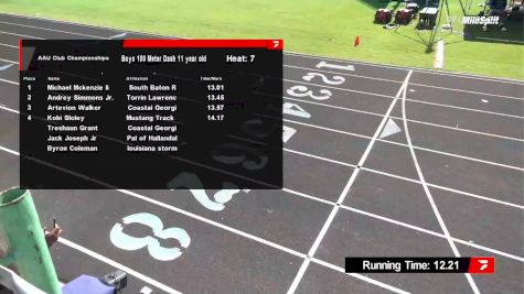 Youth Boys' 100m, Prelims 8 - Age 11