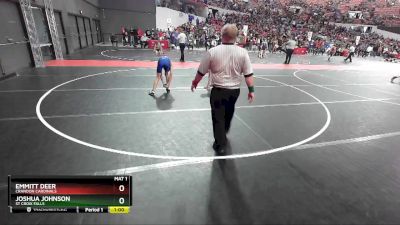 110 lbs Cons. Round 4 - Emmitt Deer, Crandon Cardinals vs Joshua Johnson, St Croix Falls