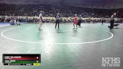 4A-138 lbs Quarterfinal - Cole Beier, Chickasha vs Cory Velasquez, Cascia Hall