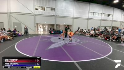 220 lbs 4th Wrestleback (16 Team) - Brett Sharp, Georgia Red vs Kyle Oliveira, Alabama