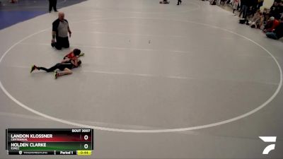 55B Quarterfinal - Landon Klossner, Centennial vs Holden Clarke, F/MCC