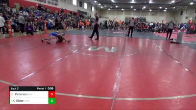 75 lbs Round 2 - Knox Ritter, Lake Mills Wrestling Club vs Oscar Pederson, Grynd