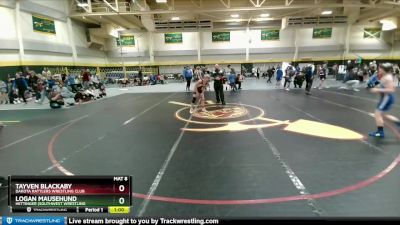 112 lbs Cons. Round 3 - Tayven Blackaby, DAKOTA RATTLERS WRESTLING CLUB vs Logan Mausehund, Hettinger (southwest Wrestling