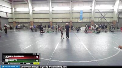 56 lbs Quarterfinal - Ceder Smith, Utah vs Lilyanna Barragan, Nevada