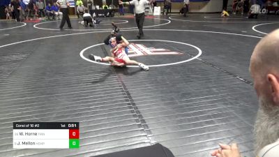 55 lbs Consi Of 16 #2 - Wyatt Horne, Trinity vs Joshua Mellon, Hempfield Area