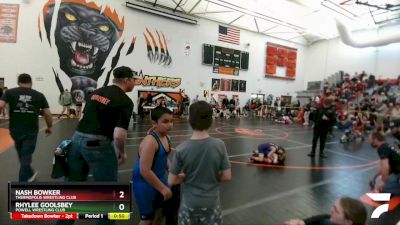 45 lbs 1st Place Match - Rhylee Goolsbey, Powell Wrestling Club vs Nash Bowker, Thermopolis Wrestling Club