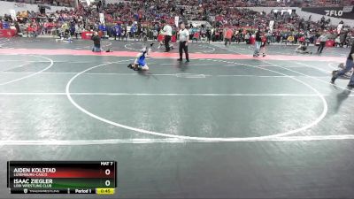 79 lbs Champ. Round 1 - Isaac Ziegler, Lodi Wrestling Club vs Aiden Kolstad, Luxemburg-Casco