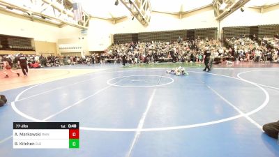 77-J lbs Round Of 16 - Andrew Markowski, Rhino Wrestling vs Baine Kitchen, Old Bridge Wrestling Club