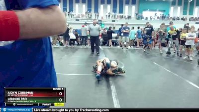 72 lbs Round 5 (8 Team) - Lennox Pao, Florida Scorpions Gold vs Aidyn Cornman, U2 Upstate Uprising