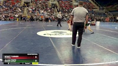 121 lbs Quarterfinal - Alijah Piatz, Bismarck Century vs Wyatt Turner, Dickinson