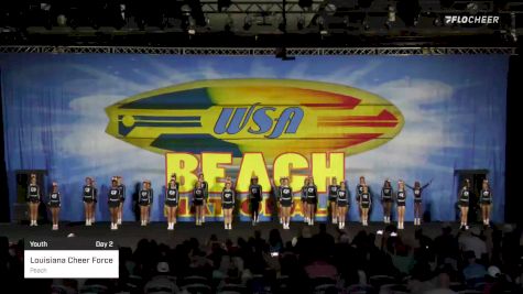 Louisiana Cheer Force - Peach [2022 Youth Day 2] 2022 WSA Beach Nationals