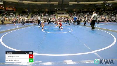 110 lbs Semifinal - Joseph Veloquio, Dark Cloud Wrestling Club vs Maddux Underhill, Lions Wrestling Academy