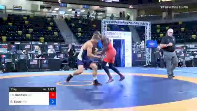 77 kg Semifinal - Kendrick Sanders, New York Athletic Club vs Ryan Epps, Unattached