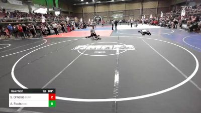 37 lbs Rr Rnd 1 - Stockton Ornelas, Bear Creek Jr. WC vs Axton Fouts, Ridge WC