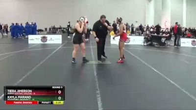 155 lbs Round 5 (12 Team) - Kayla Marano, McKendree University vs Tiera Jimerson, North Central College