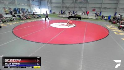 120 lbs 2nd Wrestleback (16 Team) - Joey Enzminger, North Dakota Blue vs Brady Bowers, Pennsylvania Red