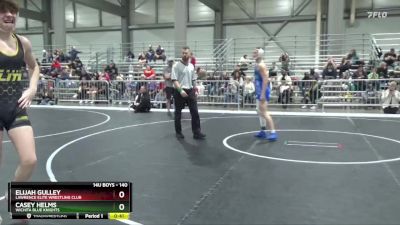 140 lbs Cons. Semi - Elijah Gulley, Lawrence Elite Wrestling Club vs Casey Helms, Wichita Blue Knights