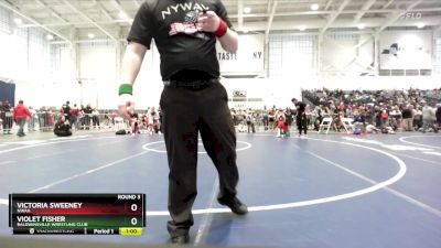 40-43 lbs Round 3 - Victoria Sweeney, NWAA vs Violet Fisher, Baldwinsville Wrestling Club