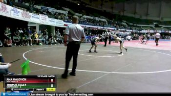 113 lbs 1st Place Match (16 Team) - Ana Malovich, Butler HS vs Thomas Egley, Great Bridge