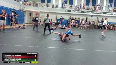 96 lbs Quarterfinals (8 Team) - Benito Barnhart, Florida Punishers vs Adrian Feliciano, Xtreme Team