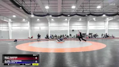 101 lbs Finals (2 Team) - Riley Banyas, Campbellsville vs Elora Waterman, Brewton Parker