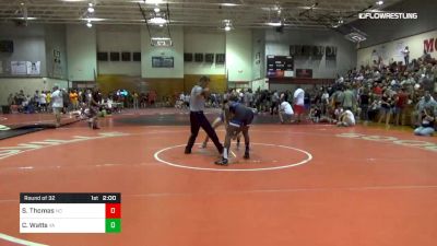 138 lbs Round Of 32 - Seth Thomas, Nc vs Chase Watts, Va