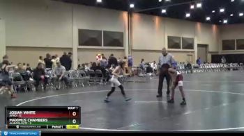 65 lbs Finals (2 Team) - Josiah White, AYWO vs Maximus Chambers, Alabama Elite