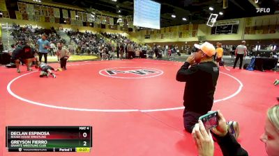 49 lbs Quarterfinal - Declan Espinosa, Rough House Wrestling vs Greyson Fierro, Granite Wrestling Club