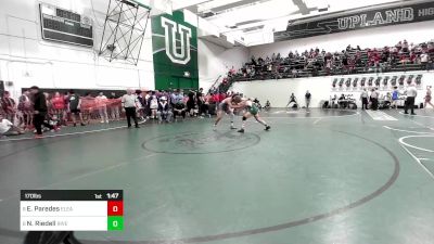 170 lbs Round Of 16 - Ethan Paredes, Eleanor Roosevelt vs Nathan Riedell, Riverside Poly