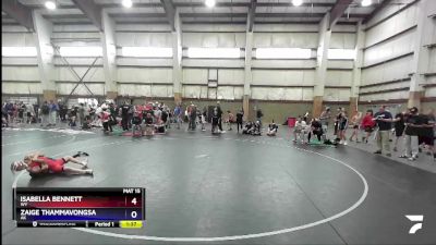 80 lbs Round 2 - Isabella Bennett, WY vs Zaige Thammavongsa, AK