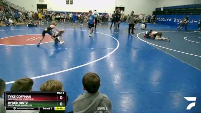 78 lbs Cons. Semi - Tyke Coffman, Lusk Rawhide Wrestling vs Ryder Hintz, Green River Grapplers