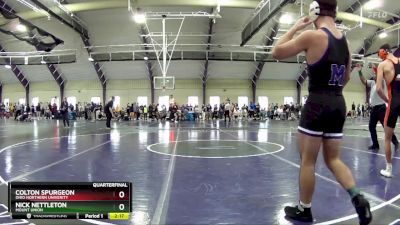 149 lbs Quarterfinal - Nick Nettleton, Mount Union vs Colton Spurgeon, Ohio Northern Univerity