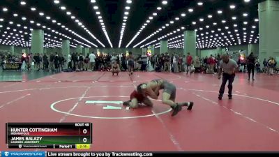 141 lbs Champ. Round 2 - James Balazy, Lourdes University vs Hunter Cottingham, Indianapolis