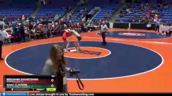 160 lbs Finals (8 Team) - Isaac Clauson, Joliet (Catholic Academy) vs Benjamin Shvartsman, Deerfield (H.S.)