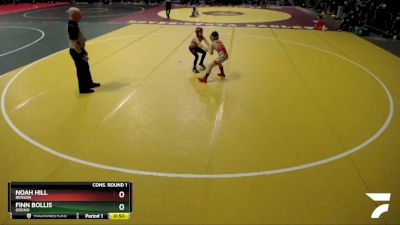 75 lbs Cons. Round 1 - Noah Hill, Benson vs Finn Bollis, Orono