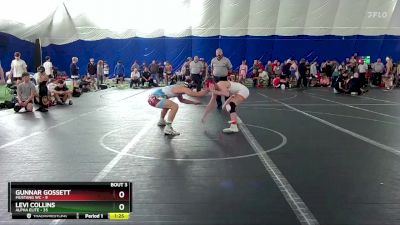 157 lbs Round 1 (8 Team) - Levi Collins, Alpha Elite vs Gunnar Gossett, Mustang WC