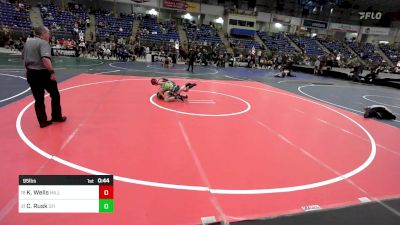 95 lbs Consi Of 16 #1 - Kaleb Wells, Milliken Middle School vs Cody Rusk, D11 All Stars