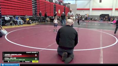 45 lbs Champ. Round 2 - James Gremillion, Stronghold vs Ezra Miller, Alexander City Youth Wrestling