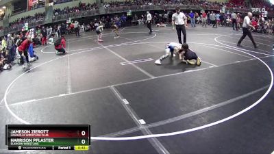 80 lbs Cons. Round 1 - Jameson Zierott, Louisville Wrestling Club vs Harrison Pflaster, Elkhorn Wrestling