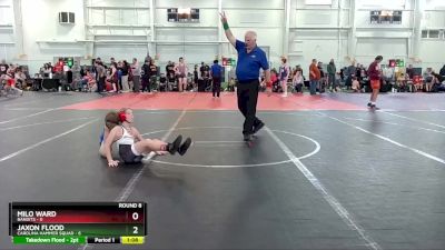 76 lbs Round 8 (10 Team) - Jaxon Flood, Carolina Hammer Squad vs Milo Ward, Bandits