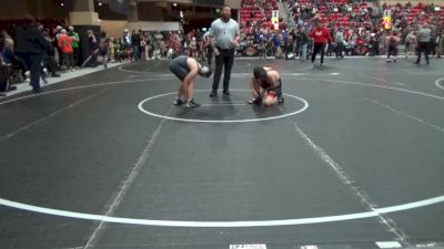 130 lbs Champ. Round 1 - Jackson Currie, CYWC vs David Hathaway, Jayhawk Wrestling Club