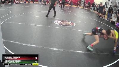 61 lbs Round 3 - Adam Rasmussen, Circle Wrestling Club vs Hudson Fielder, Backyard Brawlers