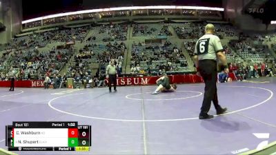 195 lbs Semifinal - Nash Shupert, Elkhart vs Chad Washburn, Kokomo