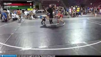 G-120 lbs Round 2 (4 Team) - Cambria Longlin, Team ID vs Mia Kiser, Team IA