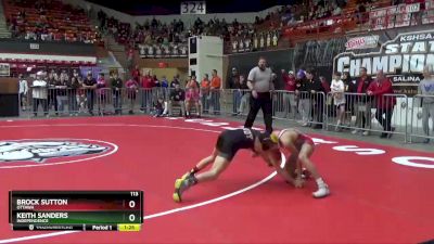 113 lbs Quarterfinal - Keith Sanders, Independence vs Brock Sutton, Ottawa